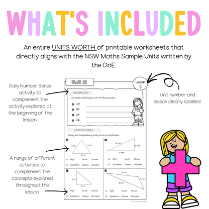Stage 3 Year A NSW Maths Worksheets Unit 12 - Workbook | Worksheets
