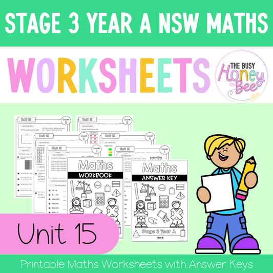 Stage 3 Year A NSW Maths Worksheets Unit 15 - Workbook | Worksheets