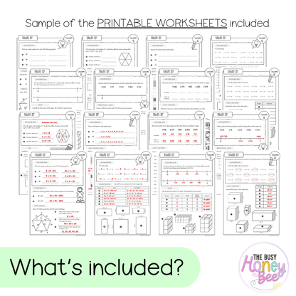 Stage 3 Year A NSW Maths Worksheets Unit 17 - Workbook | Worksheets