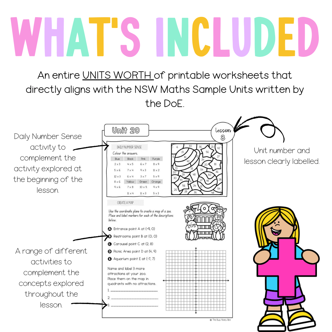 Stage 3 Year A NSW Maths Worksheets Unit 20 - Workbook | Worksheets