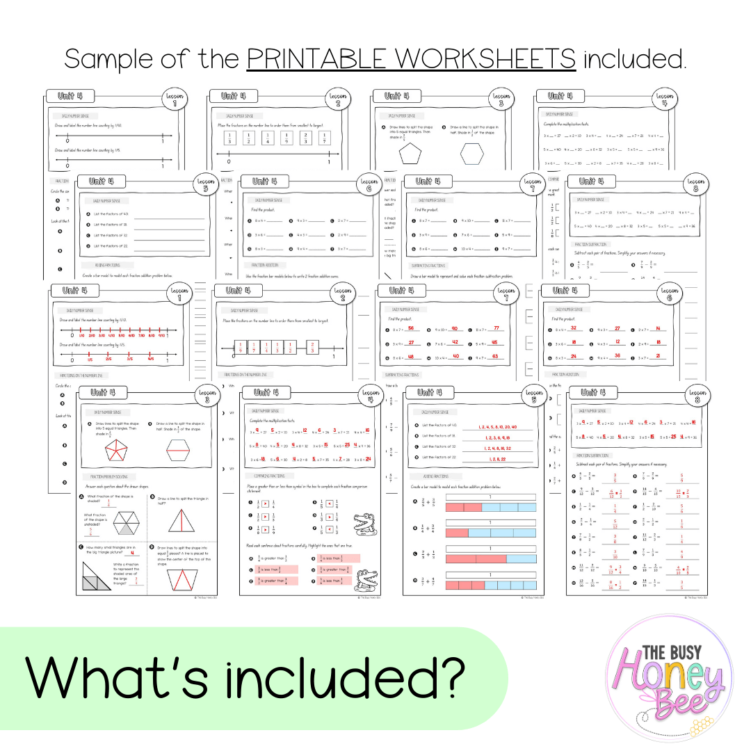 Stage 3 Year A NSW Maths Worksheets Unit 4 - Workbook | Worksheets