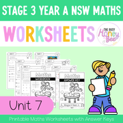 Stage 3 Year A NSW Maths Worksheets Unit 7 - Workbook | Worksheets
