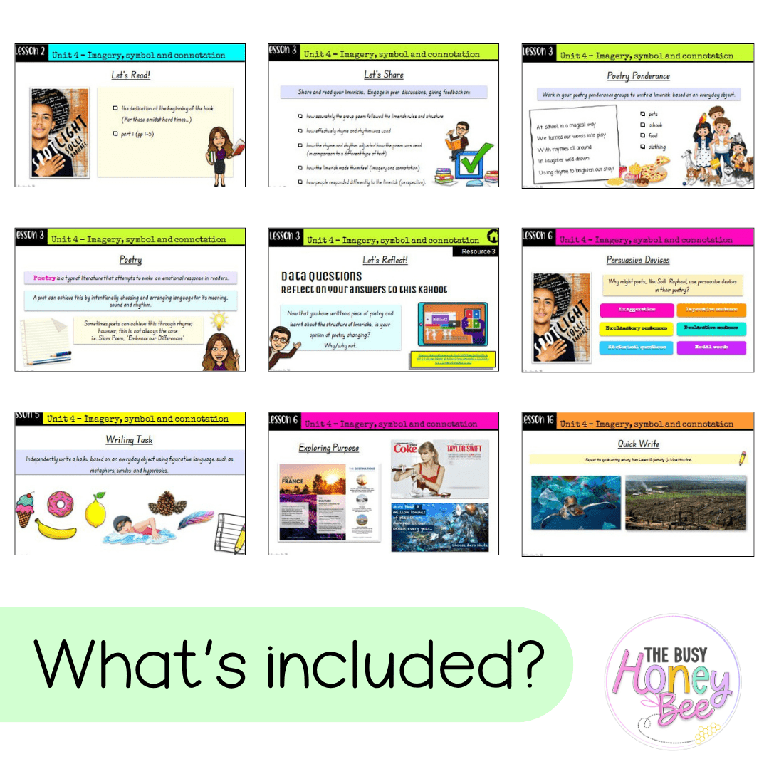 Stage 3 Year A Term 2 English Teaching Slides Mega Bundle - Teaching Slides