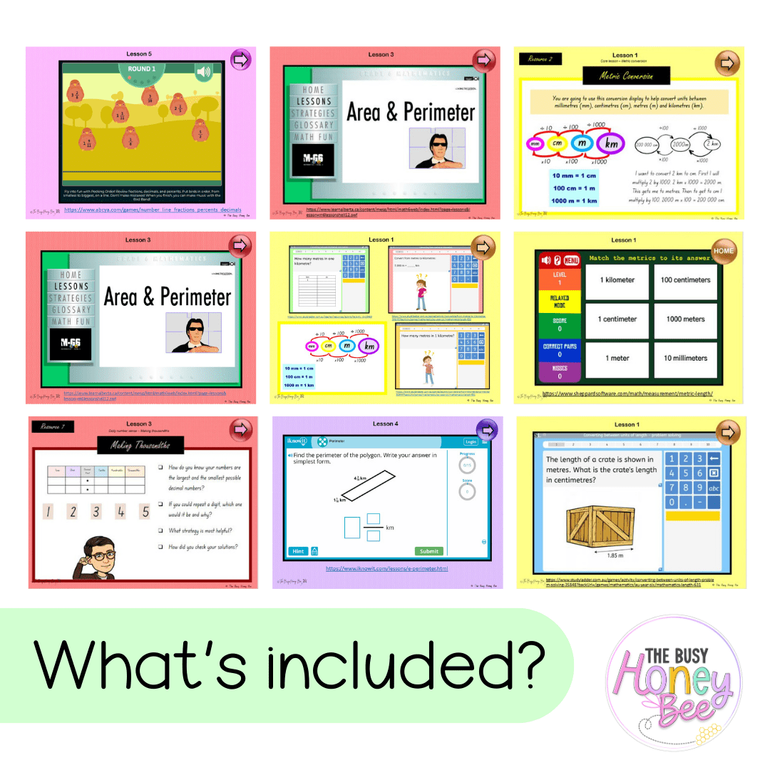 Stage 3 Year A Term 3 Maths Teaching Slides Mega Bundle - Teaching Slides