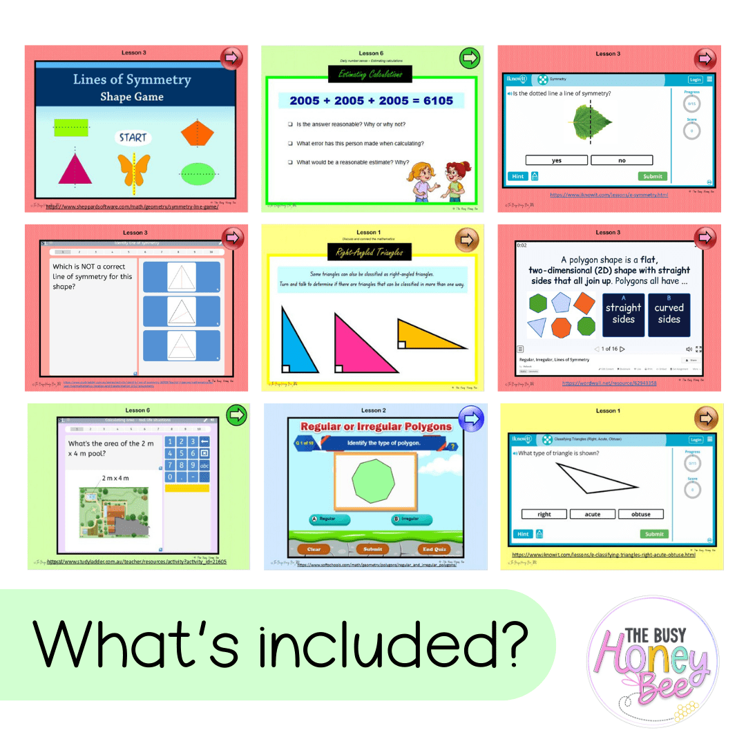 Stage 3 Year A Term 3 Maths Teaching Slides Mega Bundle - Teaching Slides