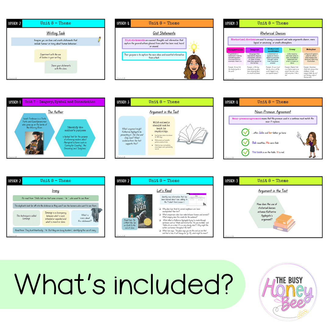 Stage 3 Year A Term 4 English Teaching Slides Mega Bundle - Teaching Slides