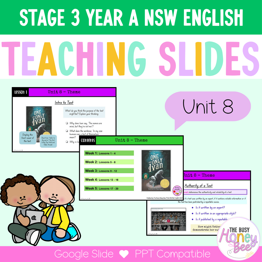 Stage 3 Year A Term 4 English Teaching Slides Mega Bundle - Teaching Slides