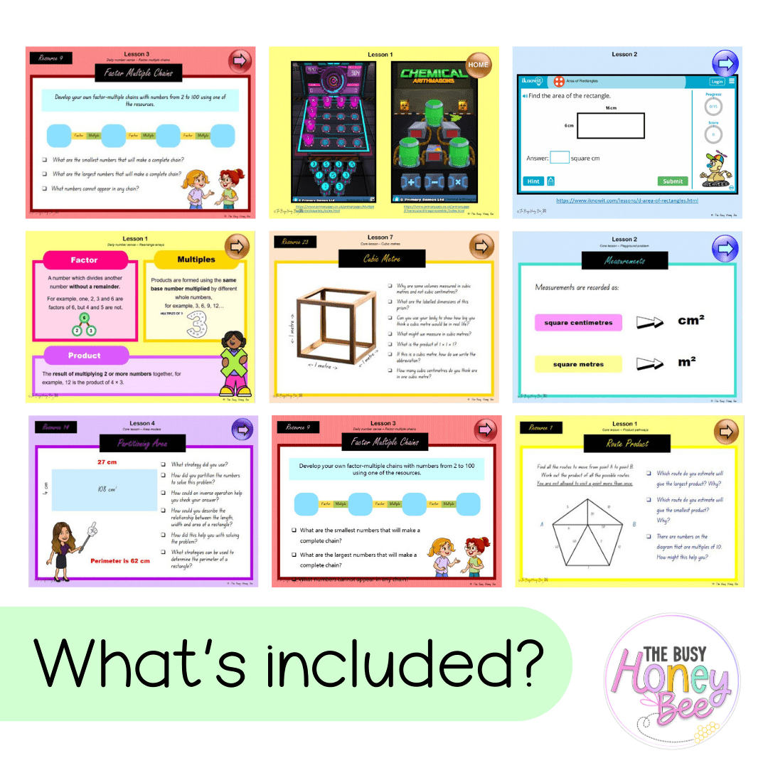 Stage 3 Year A Term 4 Maths Teaching Slides Mega Bundle - Teaching Slides
