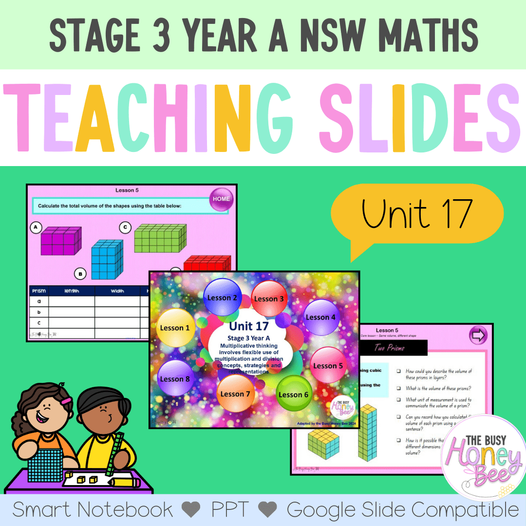 Stage 3 Year A Term 4 Maths Teaching Slides Mega Bundle - Teaching Slides