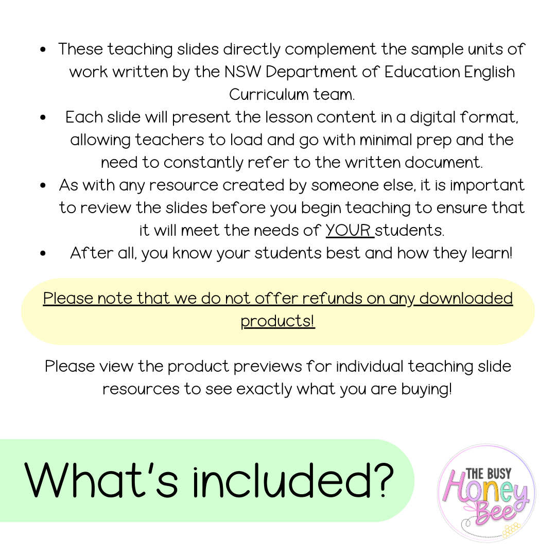 Stage 3 Year A Ultimate English Teaching Slides Mega Bundle - Teaching Slides