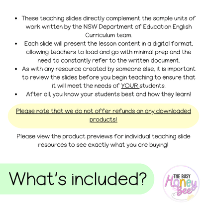 Stage 3 Year A Ultimate English Teaching Slides Mega Bundle - Teaching Slides