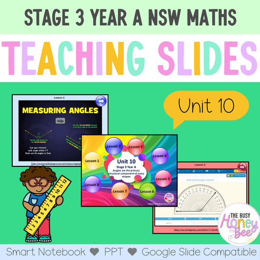 Stage 3 Year A Unit 10 NSW Maths Teaching Slides - Zip Folder: Smart Notebook, PowerPoint, Google Slide Compatible