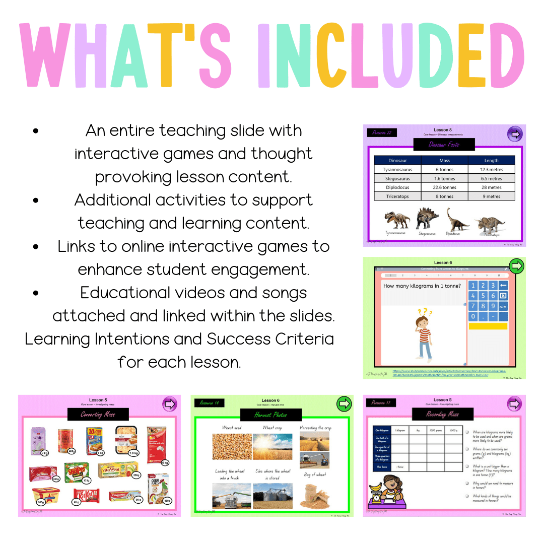 Stage 3 Year A Unit 14 NSW Maths Teaching Slides - Zip Folder: Smart Notebook, PowerPoint, Google Slide Compatible