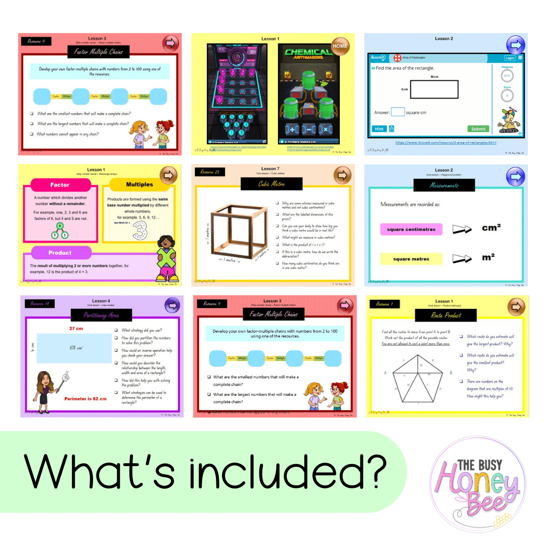 Stage 3 Year A Unit 17 NSW Maths Teaching Slides - Zip Folder: Smart Notebook, PowerPoint, Google Slide Compatible