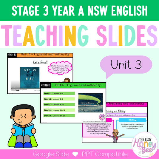 Stage 3 Year A Unit 3 NSW Argument and Authority English Teaching Slides - Teaching Slides