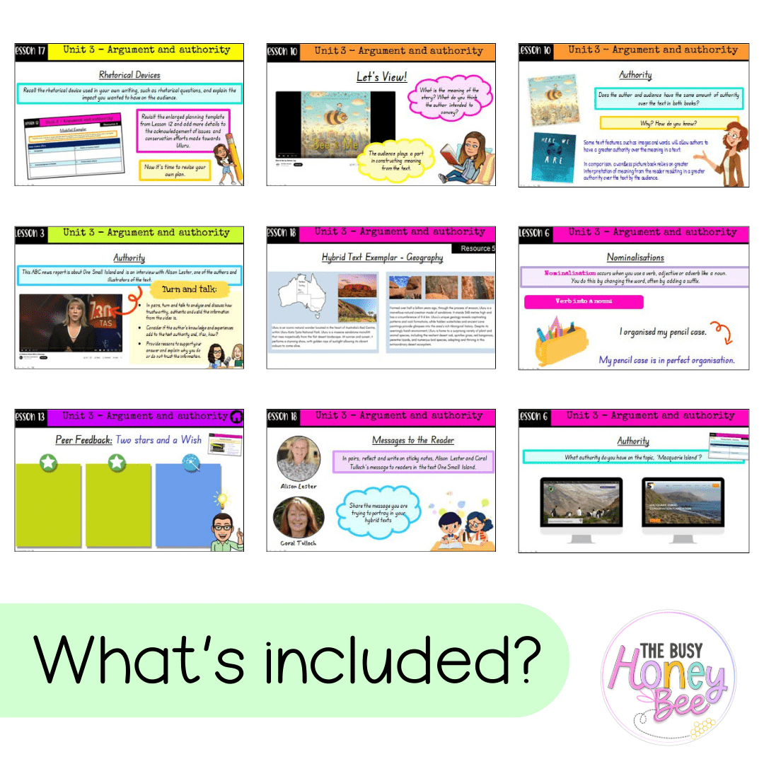 Stage 3 Year A Unit 3 NSW Argument and Authority English Teaching Slides - Teaching Slides