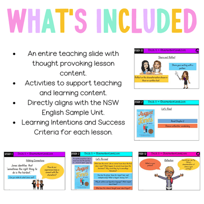Stage 3 Year A Unit 5 NSW Characterization English Teaching Slides - Teaching Slides