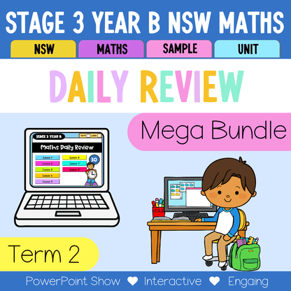 Stage 3 Year B Australian | NSW Math Daily Review | Warm-Up Term 2 Mega Bundle - Warm Up | Revision