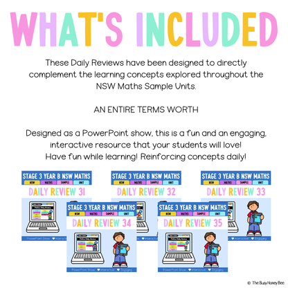 Stage 3 Year B Australian | NSW Math Daily Review | Warm-Up Term 3 Mega Bundle - Warm Up | Revision