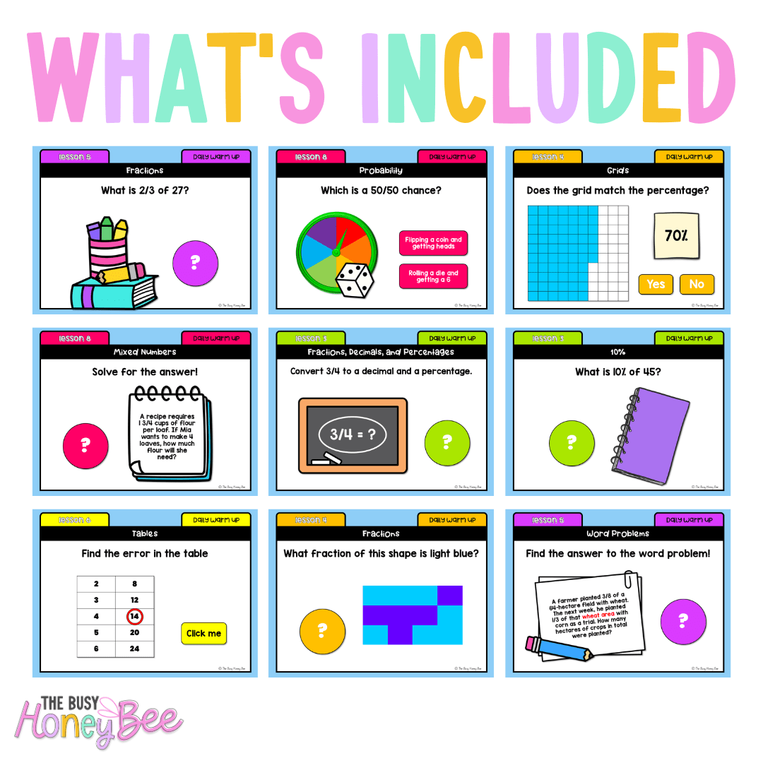 Stage 3 Year B Australian | NSW Math Daily Review | Warm-Up Term 4 Mega Bundle - Warm Up | Revision