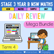 Stage 3 Year B Australian | NSW Math Daily Review | Warm-Up Term 4 Mega Bundle - Warm Up | Revision