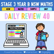 Stage 3 Year B Australian | NSW Math Daily Review | Warm-Up Unit 40 - Warm Up | Revision