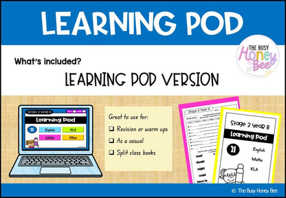 Stage 3 Year B Homework/Learning Pod 21 - Homework | Casual Teaching
