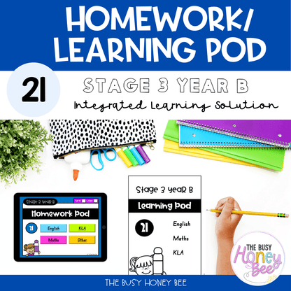Stage 3 Year B Homework/Learning Pod 21 - Homework | Casual Teaching