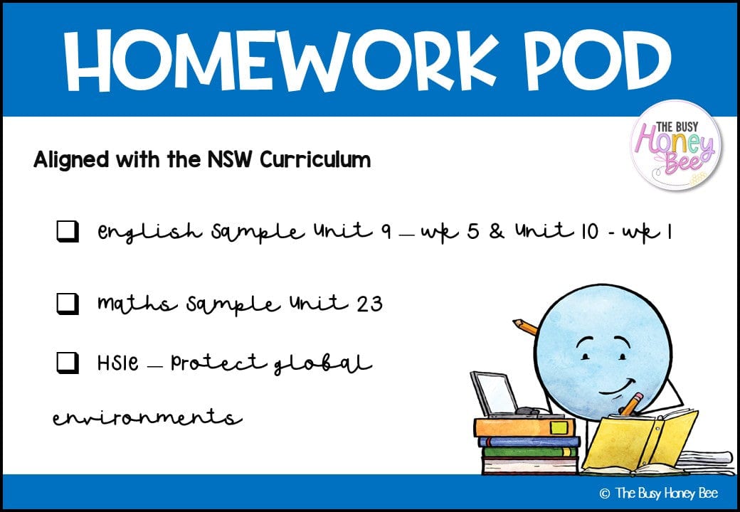 Stage 3 Year B Homework/Learning Pod 23 - Homework | Casual Teaching