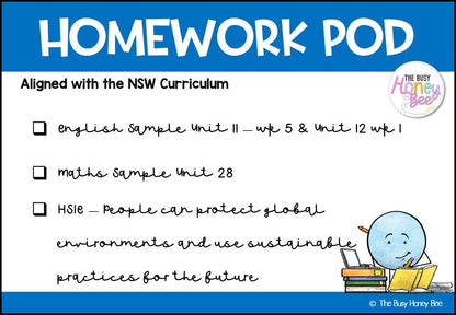 Stage 3 Year B Homework/Learning Pod 28 - Homework | Casual Teaching
