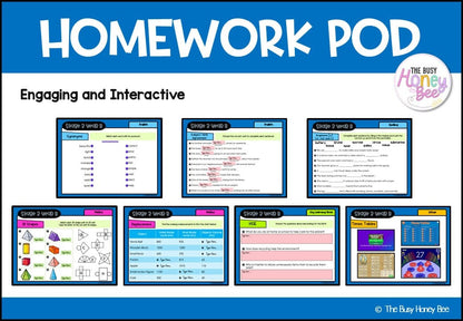 Stage 3 Year B Homework/Learning Pod 29 - Homework | Casual Teaching