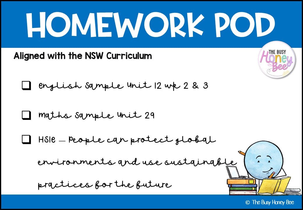 Stage 3 Year B Homework/Learning Pod 29 - Homework | Casual Teaching
