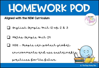 Stage 3 Year B Homework/Learning Pod 29 - Homework | Casual Teaching