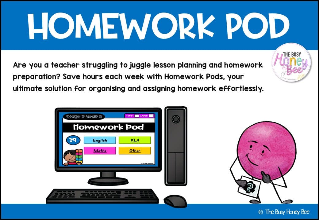 Stage 3 Year B Homework/Learning Pod 29 - Homework | Casual Teaching