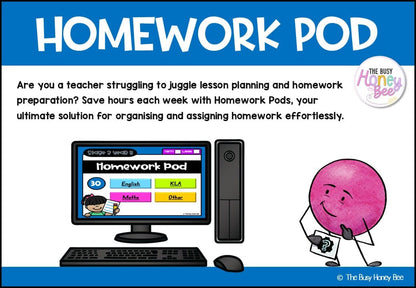 Stage 3 Year B Homework/Learning Pod 30 - Homework | Casual Teaching