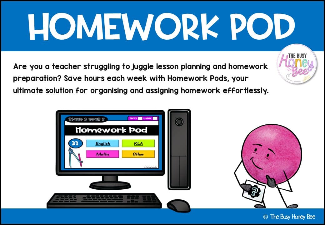 Stage 3 Year B Homework/Learning Pod 32 - Homework | Casual Teaching