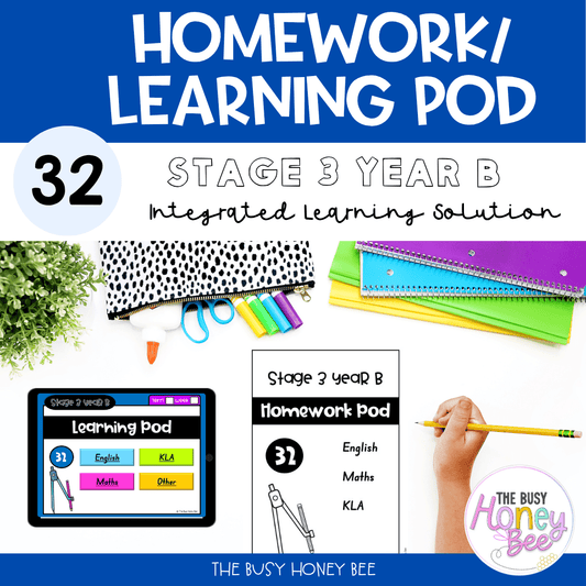 Stage 3 Year B Homework/Learning Pod 32 - Homework | Casual Teaching