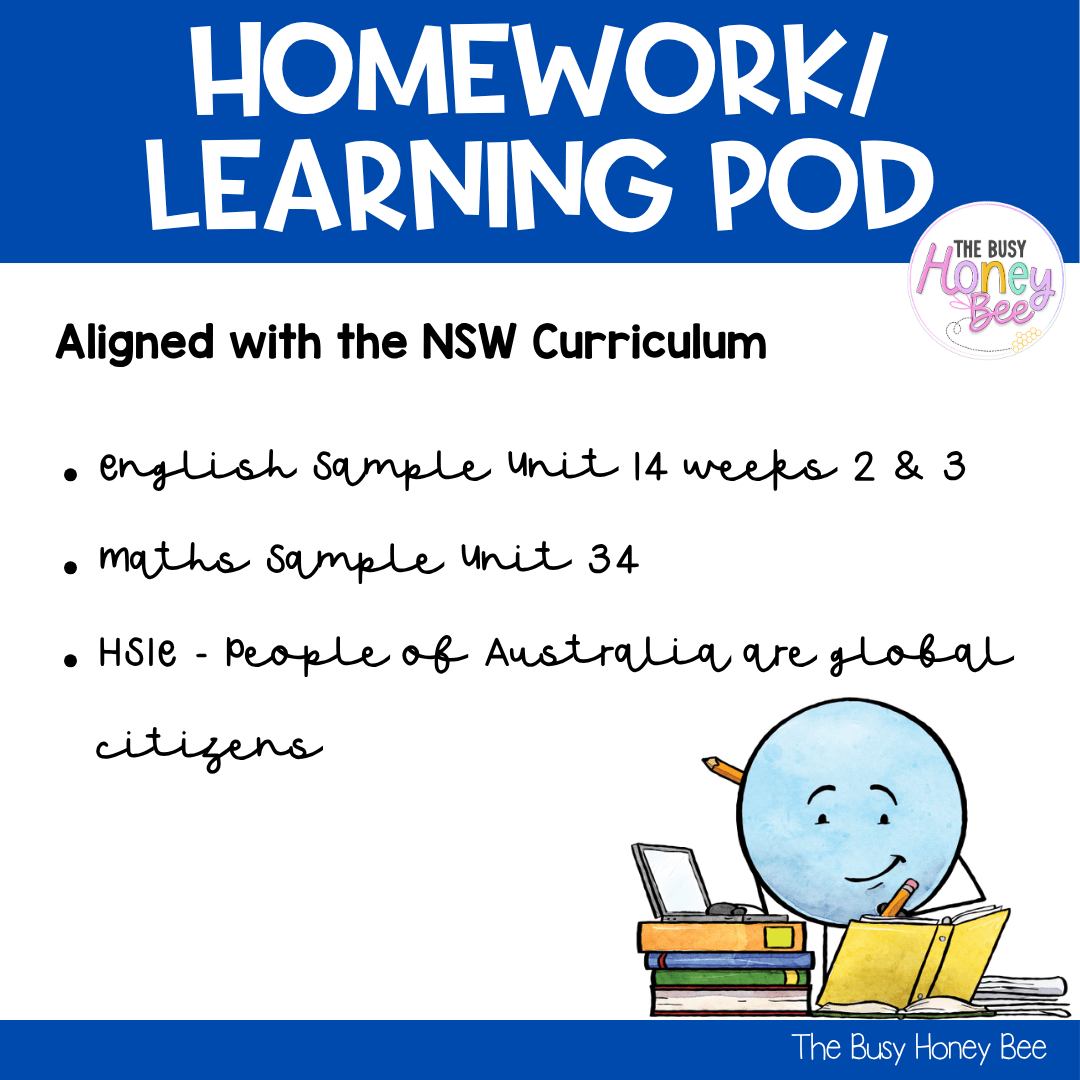 Stage 3 Year B Homework/Learning Pod 34 - Homework | Casual Teaching