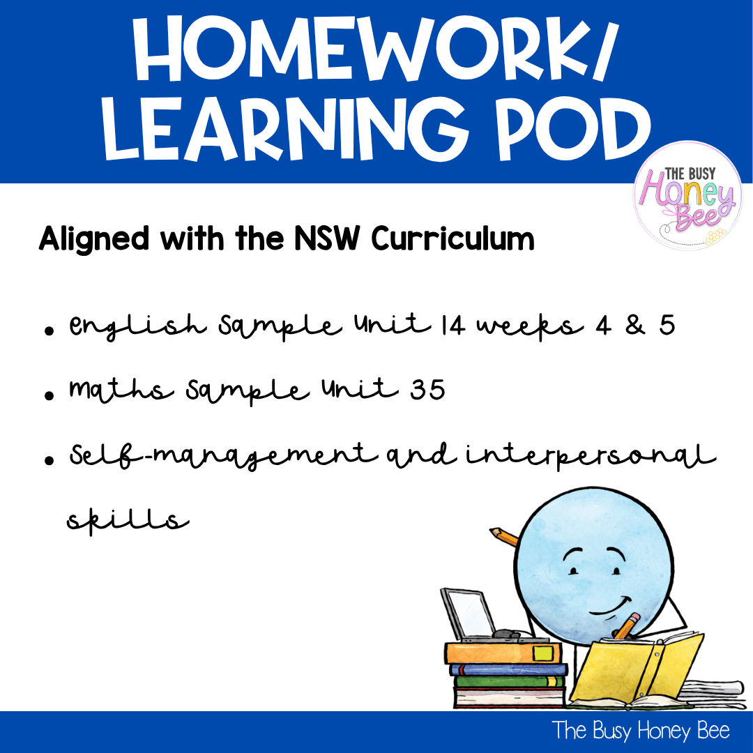 Stage 3 Year B Homework/Learning Pod 35 - Homework | Casual Teaching