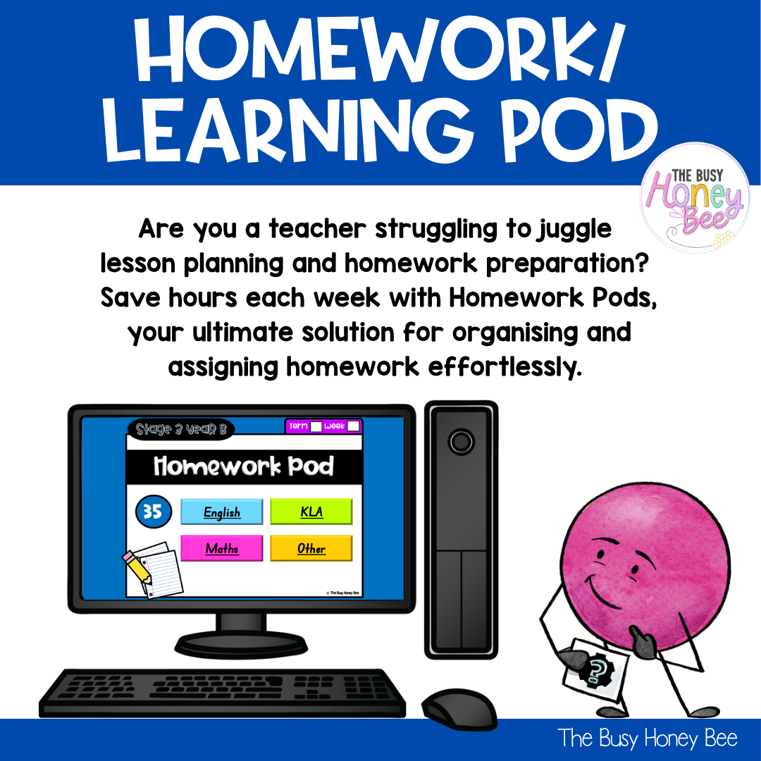 Stage 3 Year B Homework/Learning Pod 35 - Homework | Casual Teaching