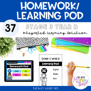 Stage 3 Year B Homework/Learning Pod 37 - Homework | Casual Teaching