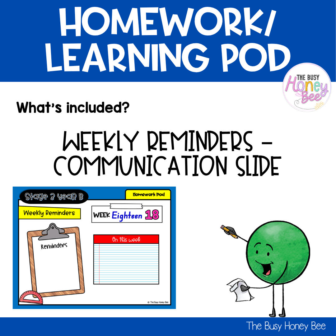 Stage 3 Year B Homework/Learning Pod 38 - Homework | Casual Teaching
