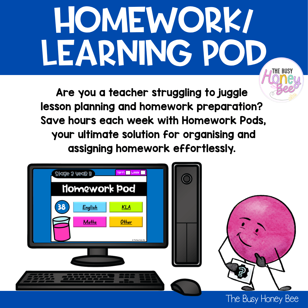 Stage 3 Year B Homework/Learning Pod 38 - Homework | Casual Teaching