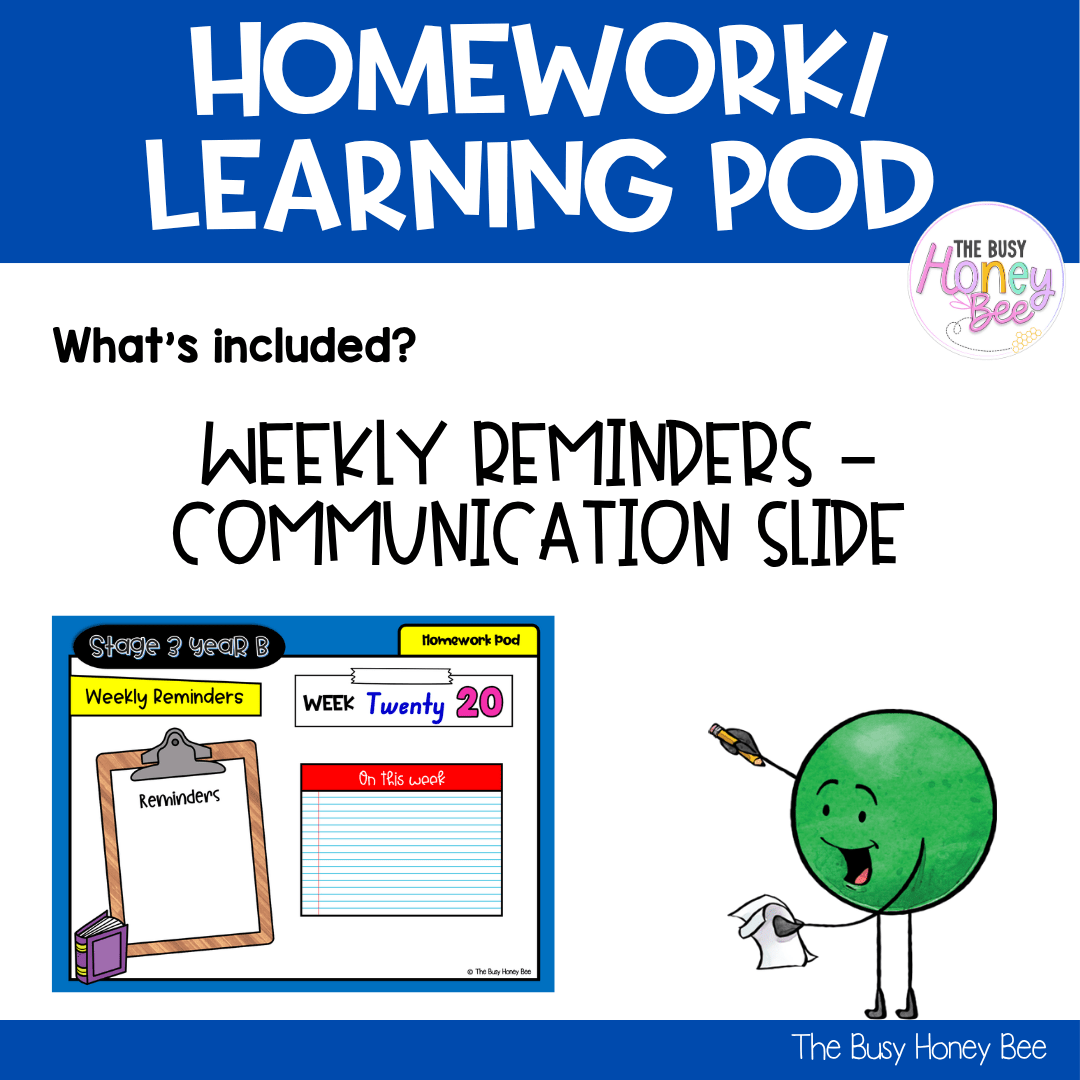 Stage 3 Year B Homework/Learning Pod 40 - Homework | Casual Teaching