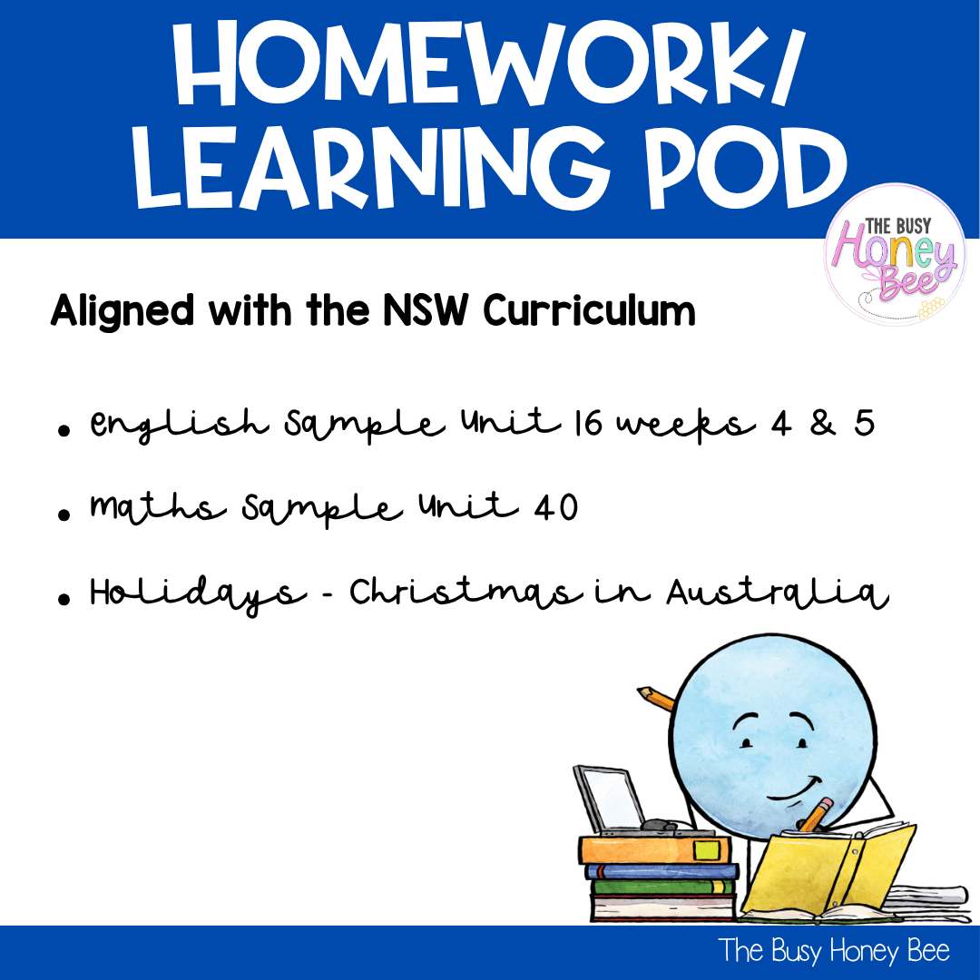 Stage 3 Year B Homework/Learning Pod 40 - Homework | Casual Teaching
