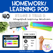 Stage 3 Year B Homework/Learning Pod 40 - Homework | Casual Teaching