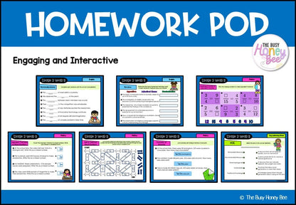 Stage 3 Year B Homework/Learning Pods Term 1 Mega Bundle - PowerPoint