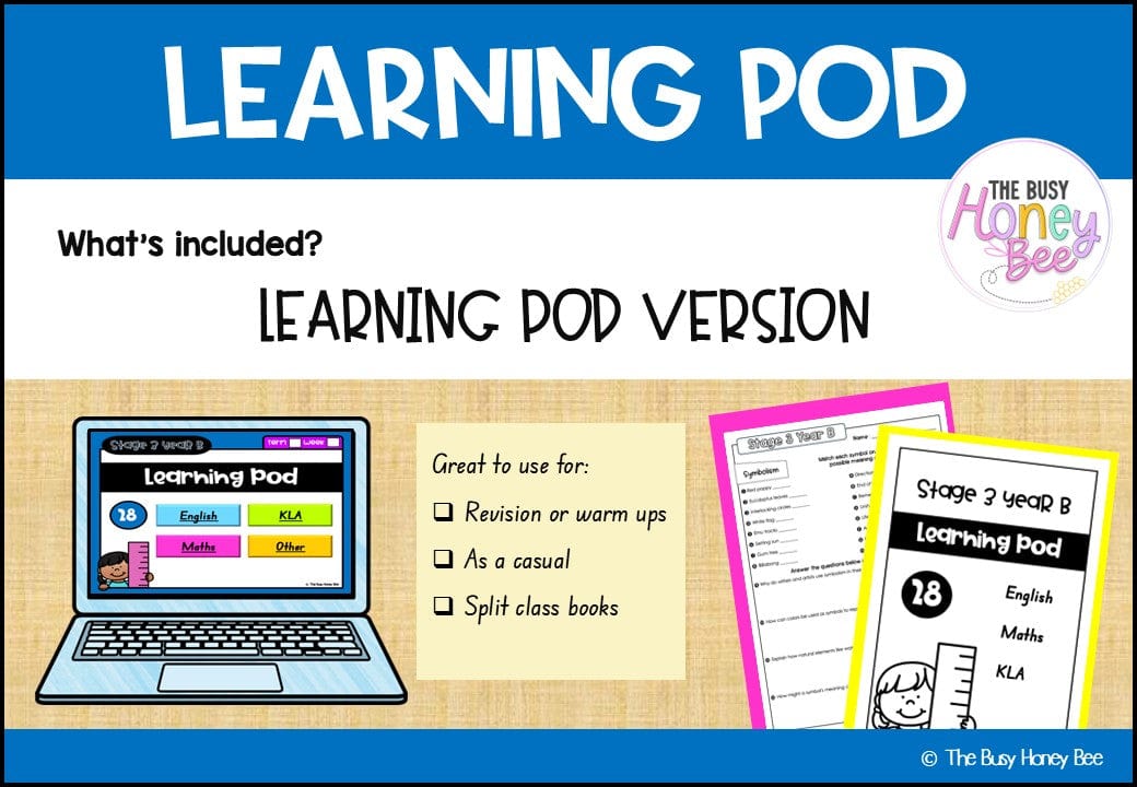 Stage 3 Year B Homework/Learning Pods Ultimate Mega Bundle - Homework | Casual Teaching