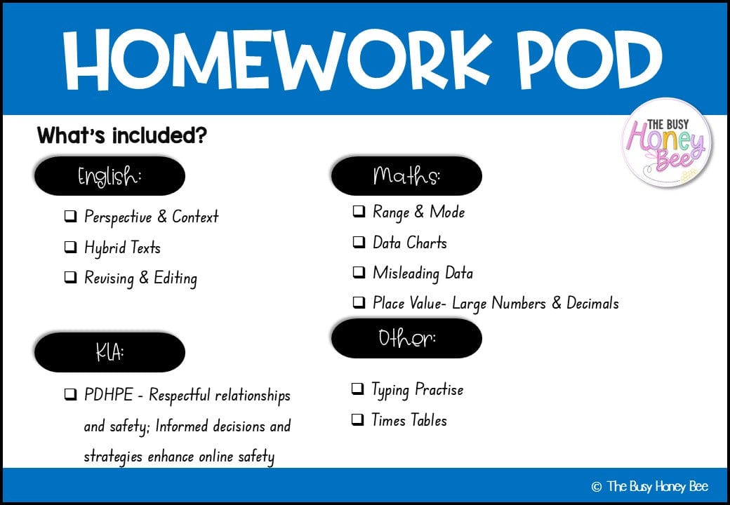 Stage 3 Year B Homework/Learning Pods Ultimate Mega Bundle - Homework | Casual Teaching