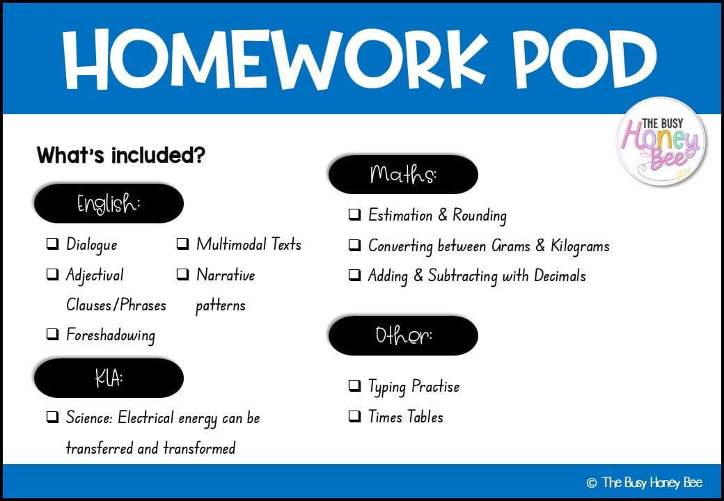Stage 3 Year B Homework/Learning Pods Ultimate Mega Bundle - Homework | Casual Teaching